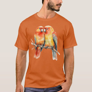 Camiseta Regalo de dos Aves de Amor