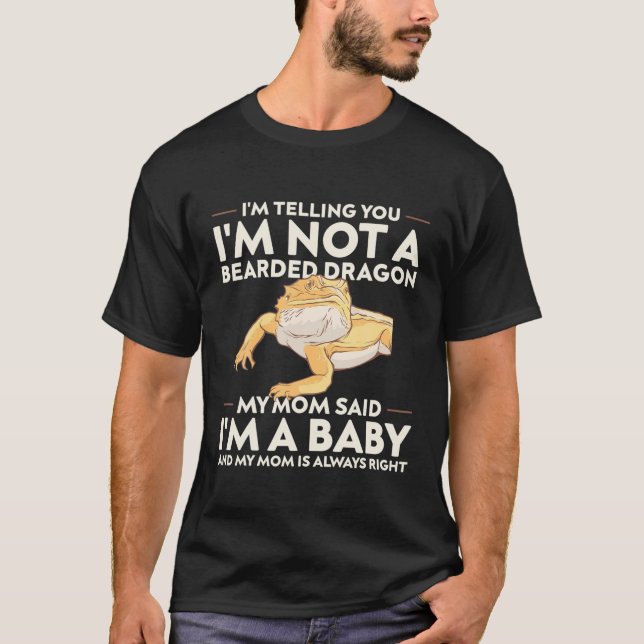 Camiseta Regalo De Dragón Con Barba De Lizard Para Hombres, (Anverso)