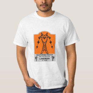 Camiseta Regalo de electricista de líneas de energía