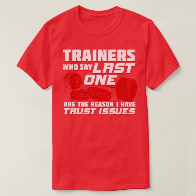 Camiseta Regalo de entrenador atlético personal (Diseño del anverso)