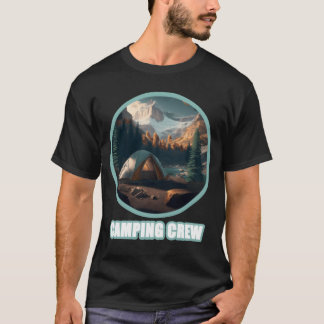 Camiseta Regalo de equipo de camping puesta de sol Campamen