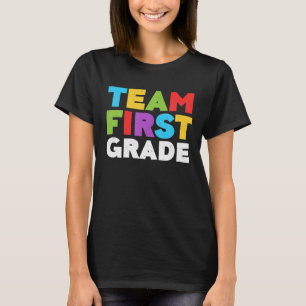 Camiseta Regalo de equipo de primer grado de vuelta a la es