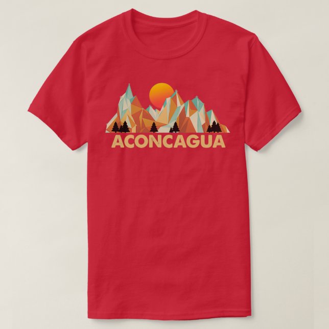 Camiseta Regalo de escalada de montaña de Aconcagua (Diseño del anverso)
