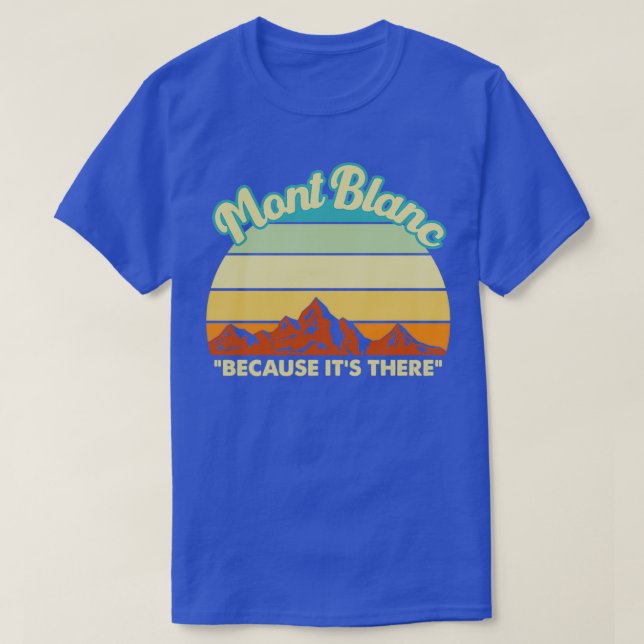 Camiseta Regalo de escalada Mont Blanc (Diseño del anverso)