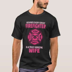 Camiseta Regalo de esposa de bombero