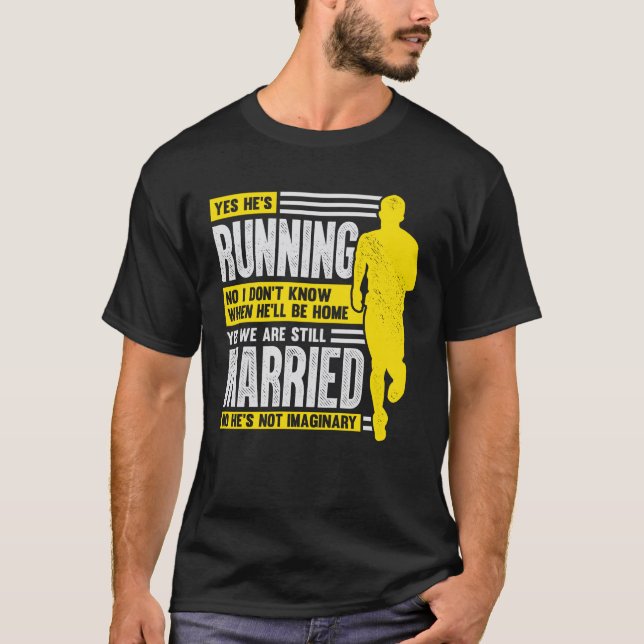 Camiseta Regalo de esposa de corredor de maratón (Anverso)