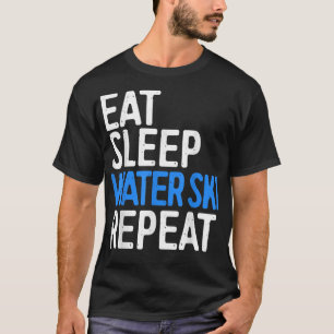 Camiseta Regalo de esquí acuático de repetición de esquí ac