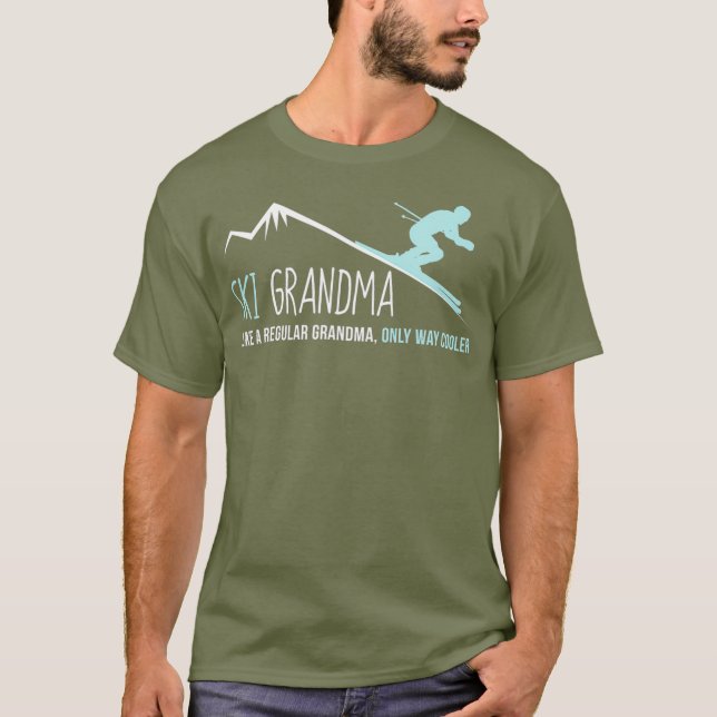 Camiseta Regalo de esquí de invierno divertido y bonito (Anverso)