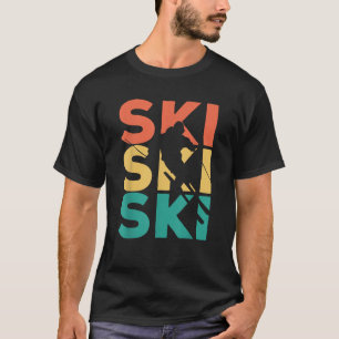 Camiseta Regalo de esquí vintage retro para esquiadores