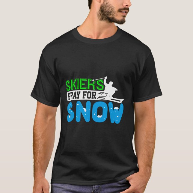 Camiseta Regalo De Esquí Y Snowboard Para Esquiadores De Ni (Anverso)