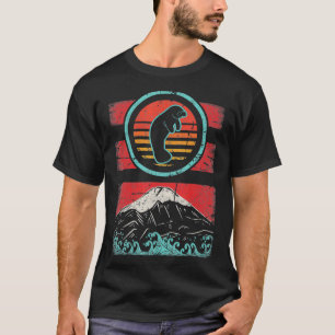 Camiseta Regalo de estilo de manatee Sea Cow Retro Vintage 