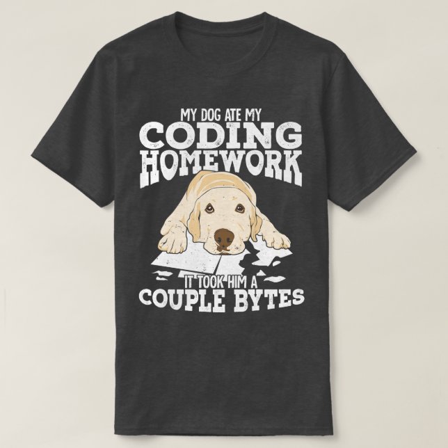 Camiseta Regalo de estudiante de codificación de programado (Diseño del anverso)