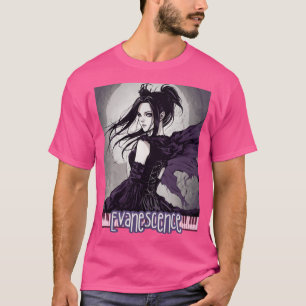 Camiseta Regalo de Evanescence Amy Lee Anime Fan Art