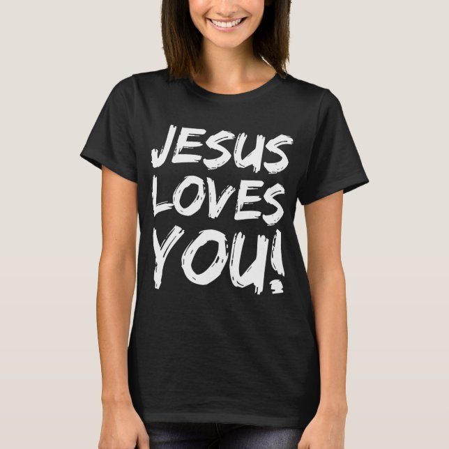 Camiseta ¡Regalo de Evangelismo Cristiano para Hombres Jesú (Anverso)