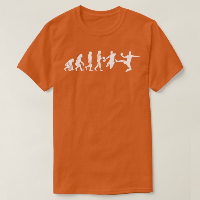Camiseta Regalo de Evolución de balonmano para jugadores de (Diseño del anverso)