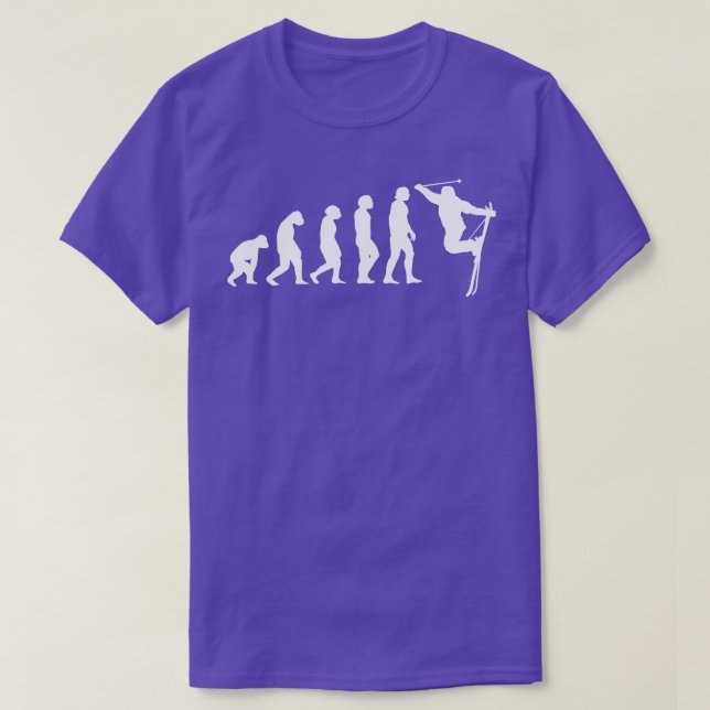 Camiseta Regalo de Evolución de Esquí 2 (Diseño del anverso)