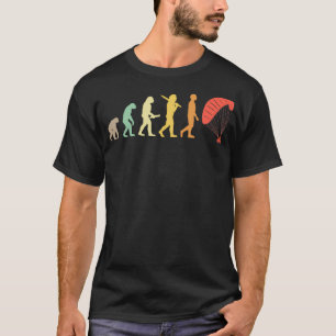 Camiseta Regalo De Evolución De Parapente Retro Para Parape