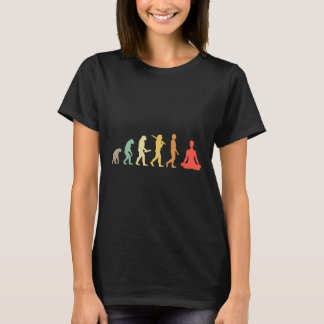 Camiseta Regalo de evolución de yoga retro para yoguis y am
