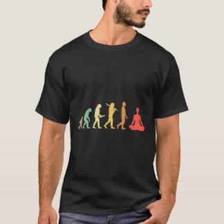 Camiseta Regalo de evolución de yoga retro para yoguis y am