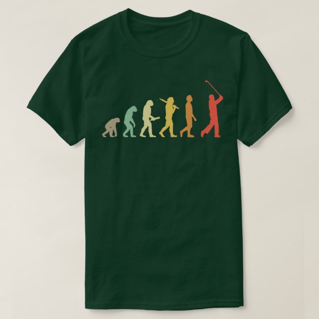Camiseta Regalo De Evolución Retro Golf Para Jugadores De G (Diseño del anverso)