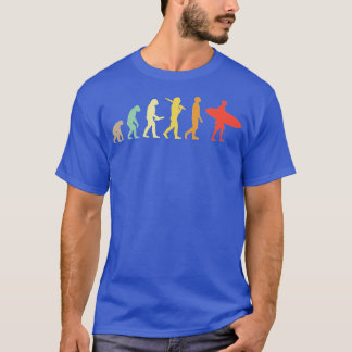 Camiseta Regalo De Evolución Retro Para Surfistas