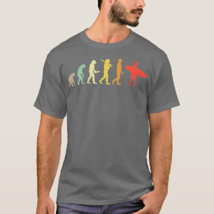 Camiseta Regalo De Evolución Retro Para Surfistas