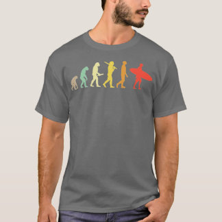 Camiseta Regalo De Evolución Retro Para Surfistas