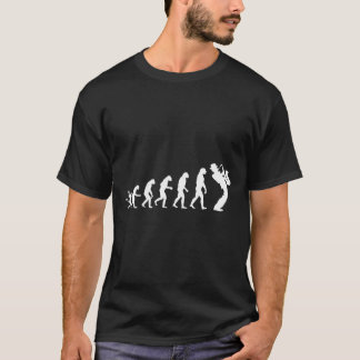Camiseta Regalo De Evolución Saxofoniana Para Músicos De L 