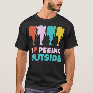 Camiseta Regalo de excursión en camping- Amo la orilla exte