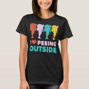 Camiseta Regalo de excursión en camping- Amo la orilla exte