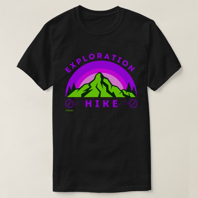 Camiseta regalo de excursión para excursionismo (Diseño del anverso)