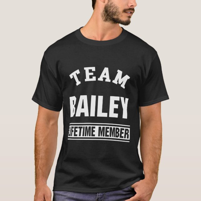 Camiseta Regalo de familia de apellido de miembro de Team B (Anverso)