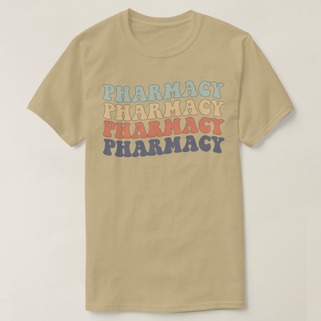 Camiseta regalo de farmacia retro (Diseño del anverso)