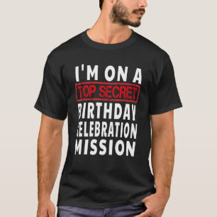 Camiseta Regalo de fiesta de cumpleaños en la sala de escap