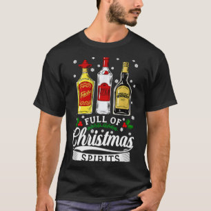 Camiseta Regalo de fiesta de Navidad con alcohol lleno de C