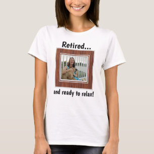 Camiseta Regalo de Fiesta de retiro de foto Personalizado r