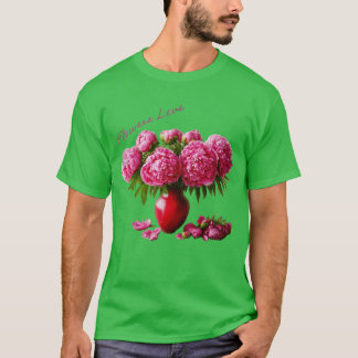 Camiseta Regalo de flores de amor