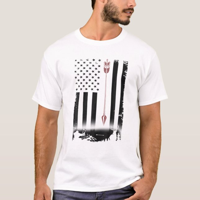 Camiseta Regalo de Flores de Caza de Cazadores de Cerfs de  (Anverso)