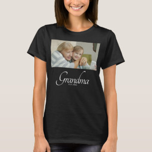 Camiseta Regalo de Foto de Abuela Establecida