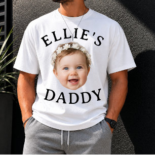Camiseta Regalo de foto de bebé personalizado para papá y m