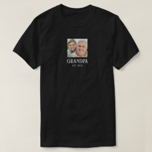 Camiseta Regalo de Foto Establecido por el Abuelo