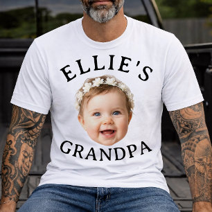 Camiseta Regalo de foto personalizada de la cara del bebé a