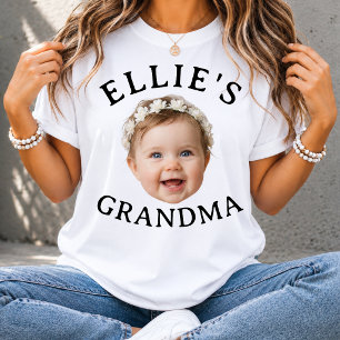 Camiseta Regalo de foto personalizada de la cara del bebé p