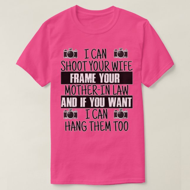 Camiseta regalo de fotógrafo (Diseño del anverso)