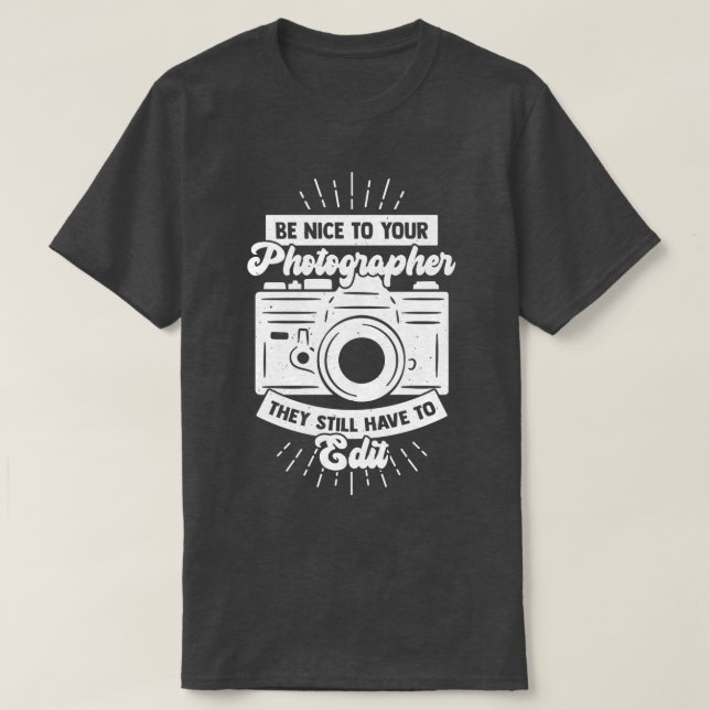 Camiseta Regalo de fotógrafo fotográfico (Diseño del anverso)