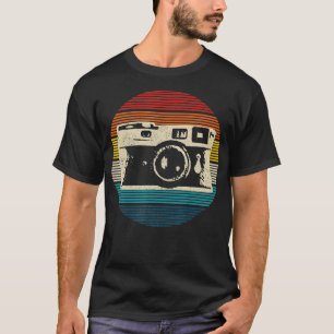Camiseta Regalo de fotógrafo retro de cámara de época