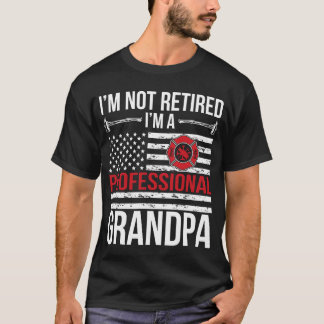 Camiseta Regalo de fuego para abuelo bombero jubilado