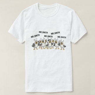 Camiseta Regalo de Ganso Tonto con Nombre de Maestro Person