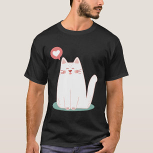 Camiseta Regalo de Gato de Kawaii Gato Lover Kitten