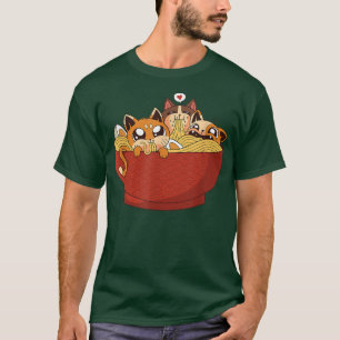 Camiseta Regalo de gato de Ramen para hombres niños gracios